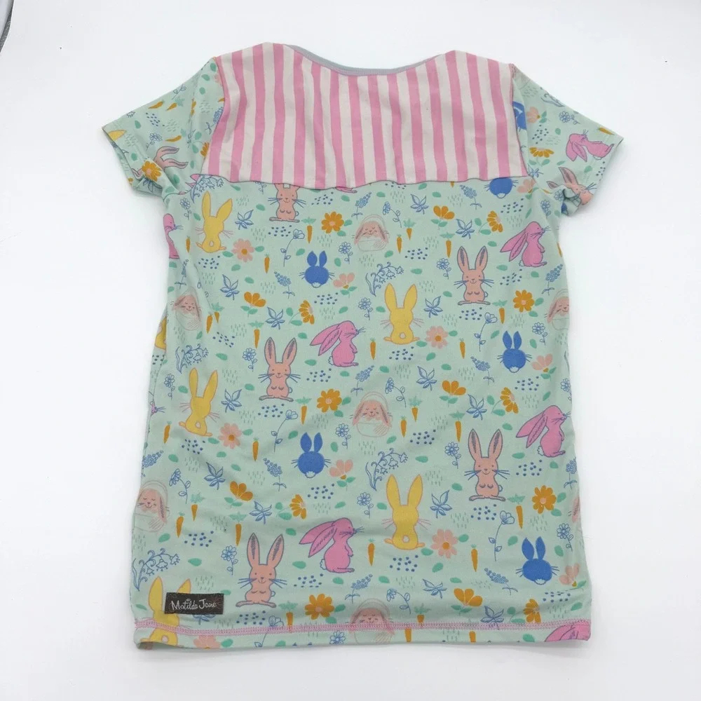 Matilda Jane Pajama Set Kids 12 Multicolor Bunny Easter Egg‎ Striped Spring PJ